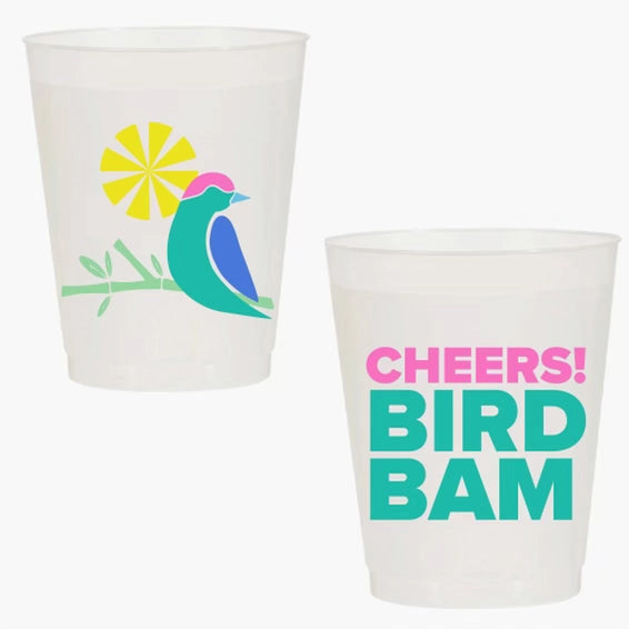 Cheers! Bird Bam Plastic Cups